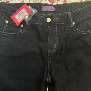Edikted indigo blue raw washed jeans